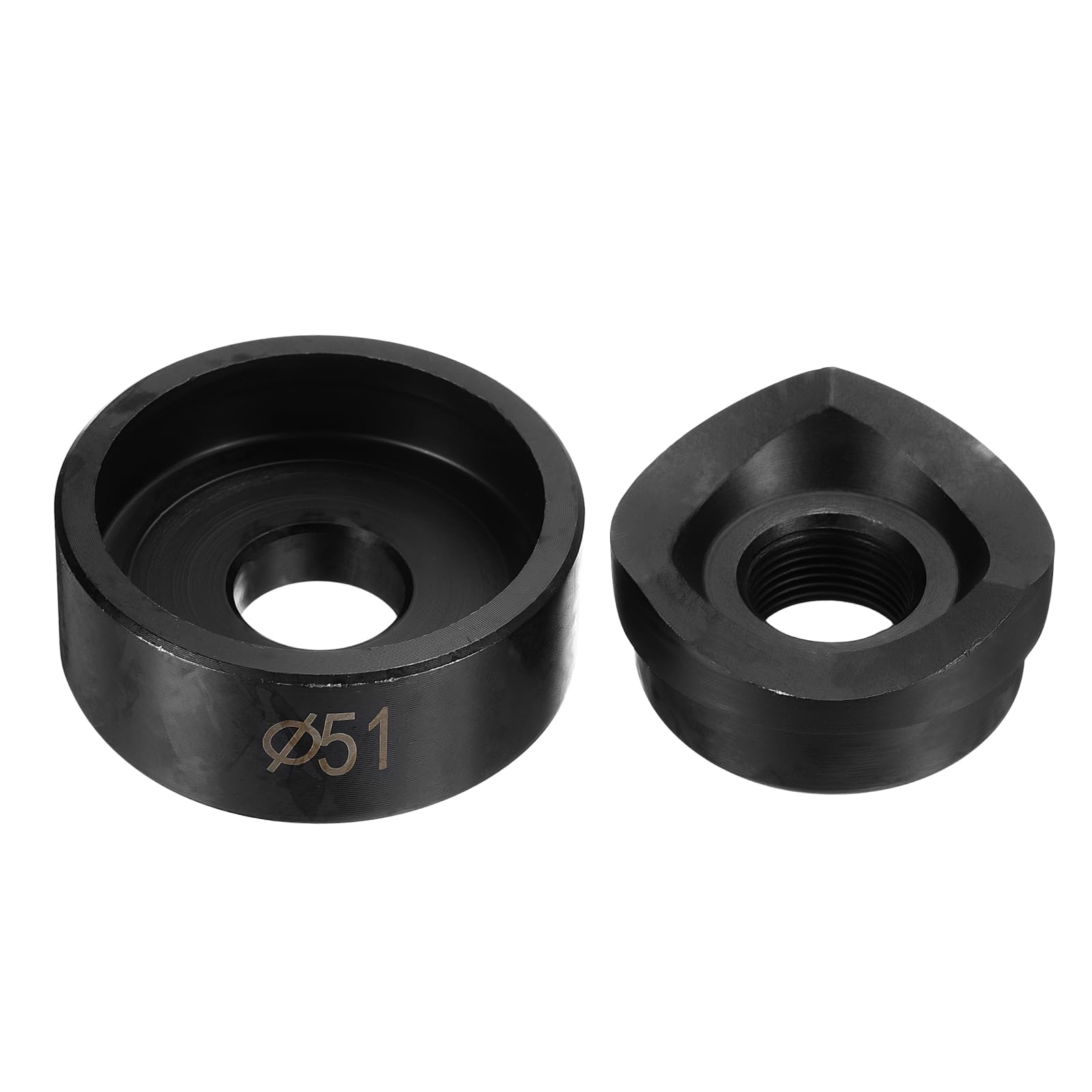 uxcell Conduit Punch and Die 51mm Chrome Steel Manual Knockout Punch Conduit Hole Cutter Set for Hydraulic Knock Out Driver