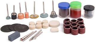 Rotary Tool Accessories Kit 105 Pieces with Carry Case | Mini Drill Bit Set, Drill Machine Attachment Tools for Drilling, Cutting, Grinding, Polishing & Engraving on Wood, Metal & Ceramic