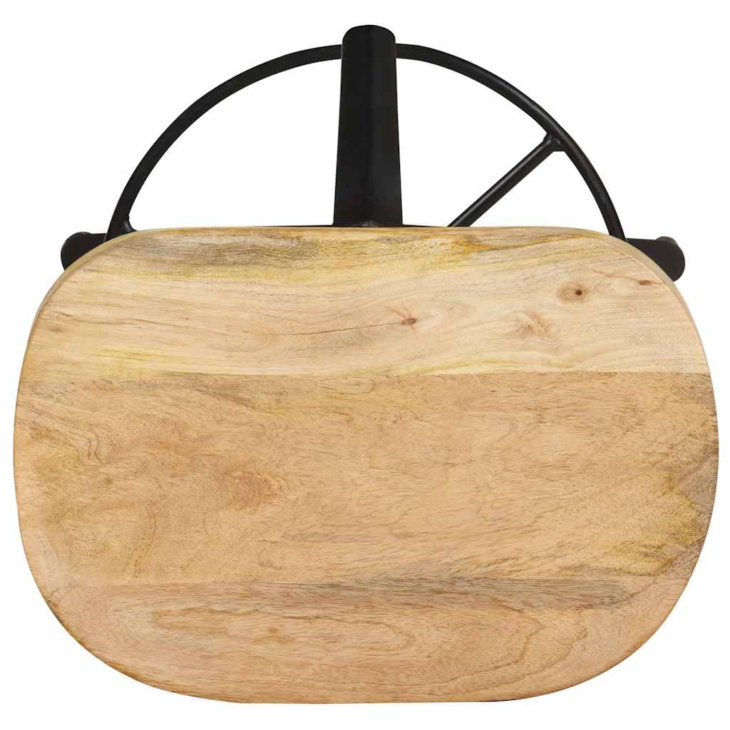 Taburetes Bar 2pcs 66cm Madera de mango macizo