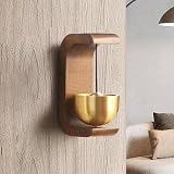 Wooden Wind Chime Doorbell Decoration Shopkeepers Bell for Door Opening C Shape for Housewarming Gift Refrigerator Room Garden Restaurant