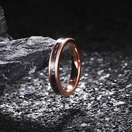 THREE KEYS JEWELRY Men Tungsten Wedding Band 4mm Size 7 by THREE KEYS JEWELRY - Used condition - Image 3