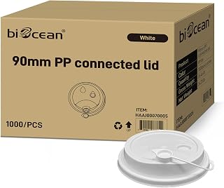 90mm white Polypropylene Portion Cups slip dome lids 1000 Set for Plastic drinking cups Airtight BPA-Free Soup Container Freezer Safe Leakproof for Meal Prep,Leftover Storage,Microwave