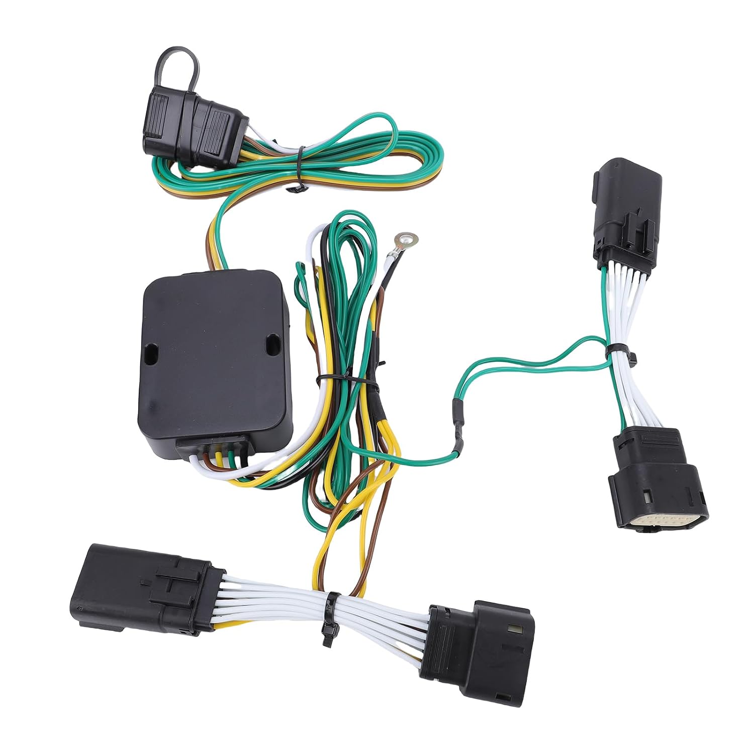 VINGVO 4 Pin Trailer Wiring Harness, Replacement for JL JLU 2018 2025 JT 2020 2025 Wranglers Unlimited Sahara Sport 2019 2025, with Standard 4 Pin Connector for Trailer Brake Lights