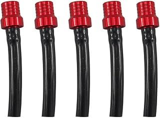 PRO BAT 5 Pack Motorcycle Fuel Tank Air Vent Gas Cap Oil Vent Breather Hose Tube Gas Tank Cap Vent for Dirt Bike Pit Bike ATV All Factory CRF XR CR All Quads All Off-road Motorcycle,Red