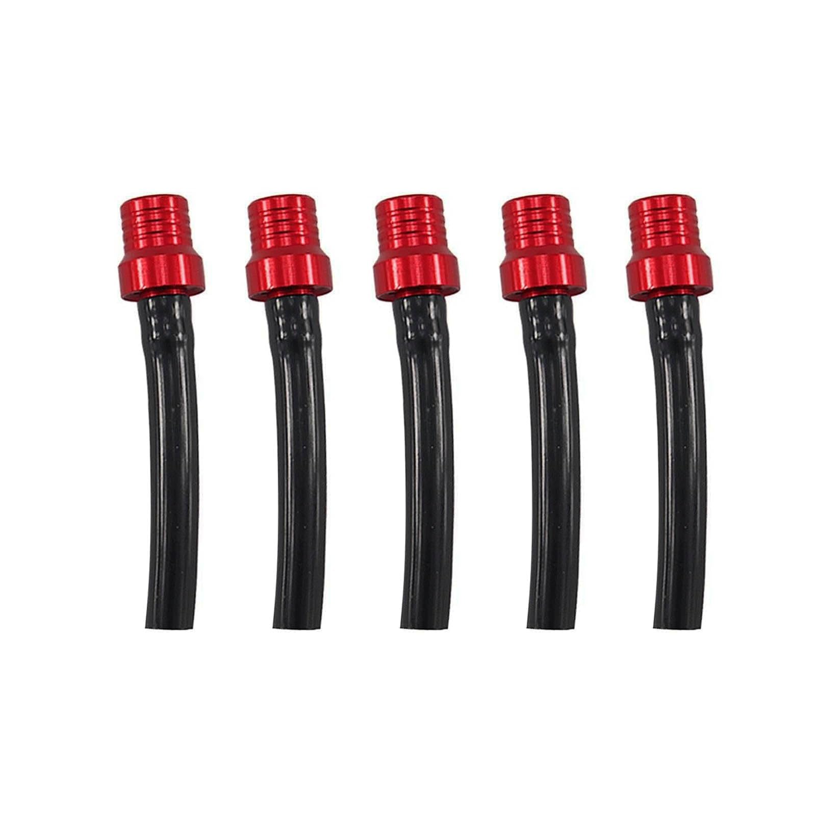 PRO BAT 10 Pack One Way ATV Dirt Bike Fuel Tank Cap Gas Cap Tube Vent | Breather for Dirt Bike All Quads Off-road Motorcycle PW50 PW80 TW200 CRF XR CR, Black&amp;Red