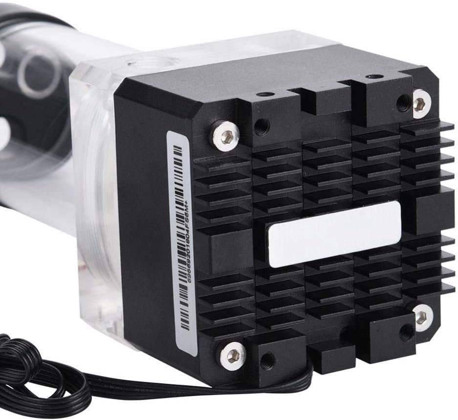 High-Performance Mini Water Cooling Pump for Computer - Efficient Heat Dissipation, Multi-Level Cooling System, 4.72in x 6.69in, Black