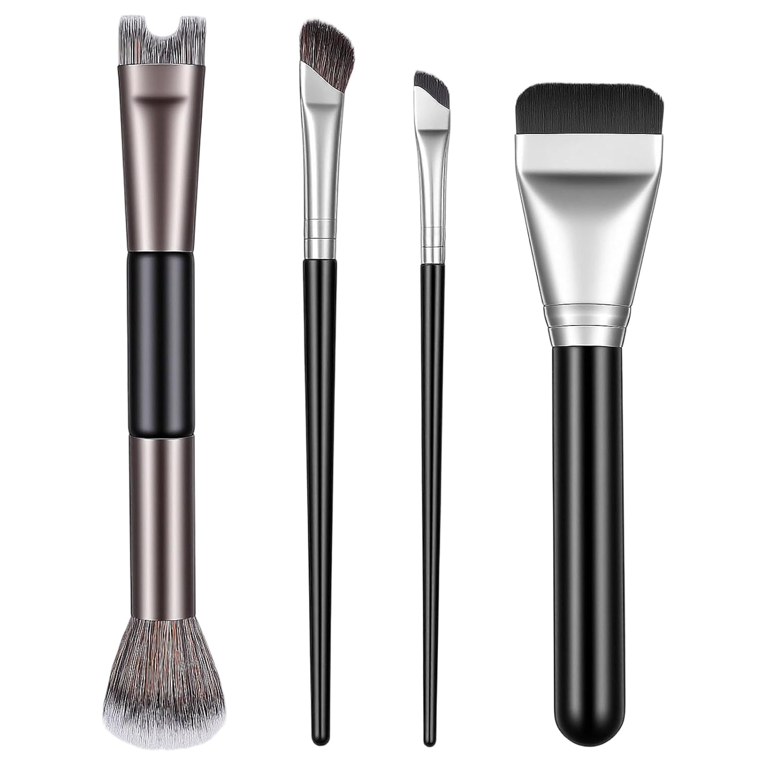 4pcs 2 in 1 Nose Contour Brushes U Shaped Fluffy Makeup Brus...