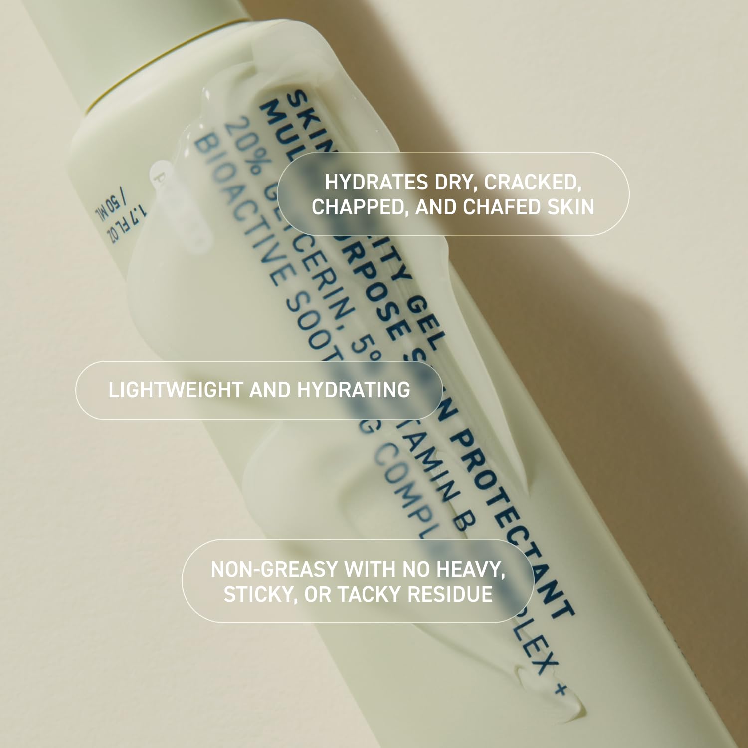 Prequel Skin Utility Gel, Moisturizing Protectant. Lightweight Multi-Purpose Face and Body Cream for Dry Skin, Hand Cream for Cracked Hands. Soothing Barrier Support with 20% Glycerin - Image 5