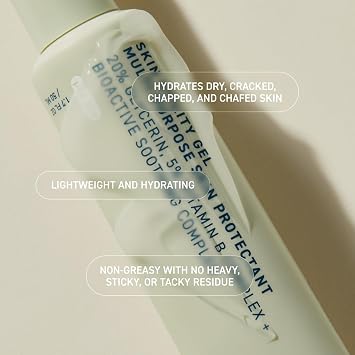 Prequel Skin Utility Gel, Moisturizing Protectant. Lightweight Multi-Purpose Face and Body Cream for Dry Skin, Hand Cream for Cracked Hands. Soothing Barrier Support with 20% Glycerin