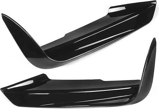 1 Pair Car Front Bumper Lip Splitter Canards Spoiler Compatible for BMW F30 F31 M Sport 2012-2019 Fog Lamp Eyebrow Frame Cover GrilleType A-Glossy Black