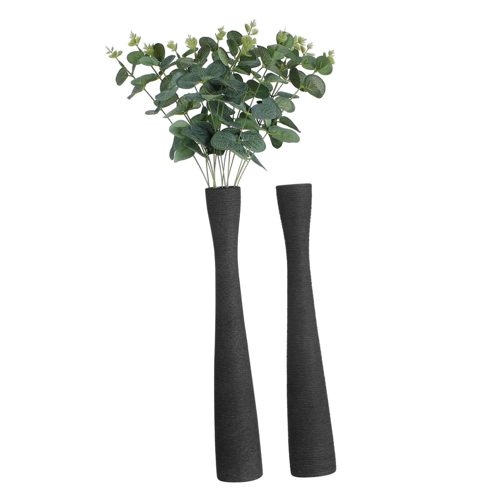 Toddmomy 2 Piezas Jarrones de Cerámica de Suelo de Jarrones y Esbeltos para Decoración Vases Estéticos con Cuello Estrecho Flores y Ramas Decorativas