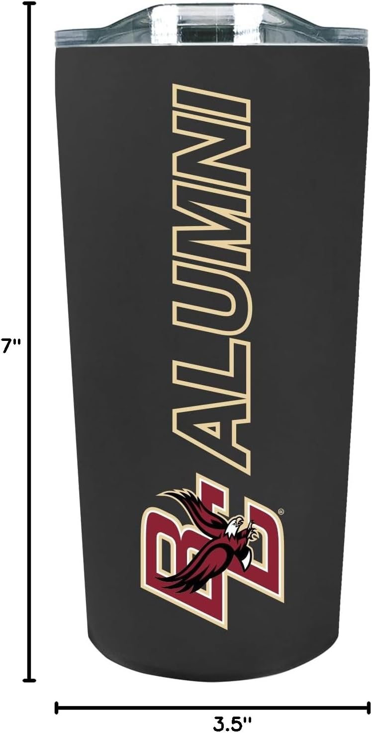 The Fanatic Group Boston College Alum 18 oz. Double Walled Stainless Steel Soft Touch Tumbler - Black