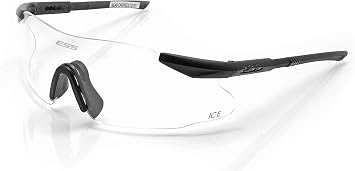 ESS Eyewear Eye Safety Systems ICE-One Ballistic Eyeshield، Clear Lens، White، 2.4 740-0005