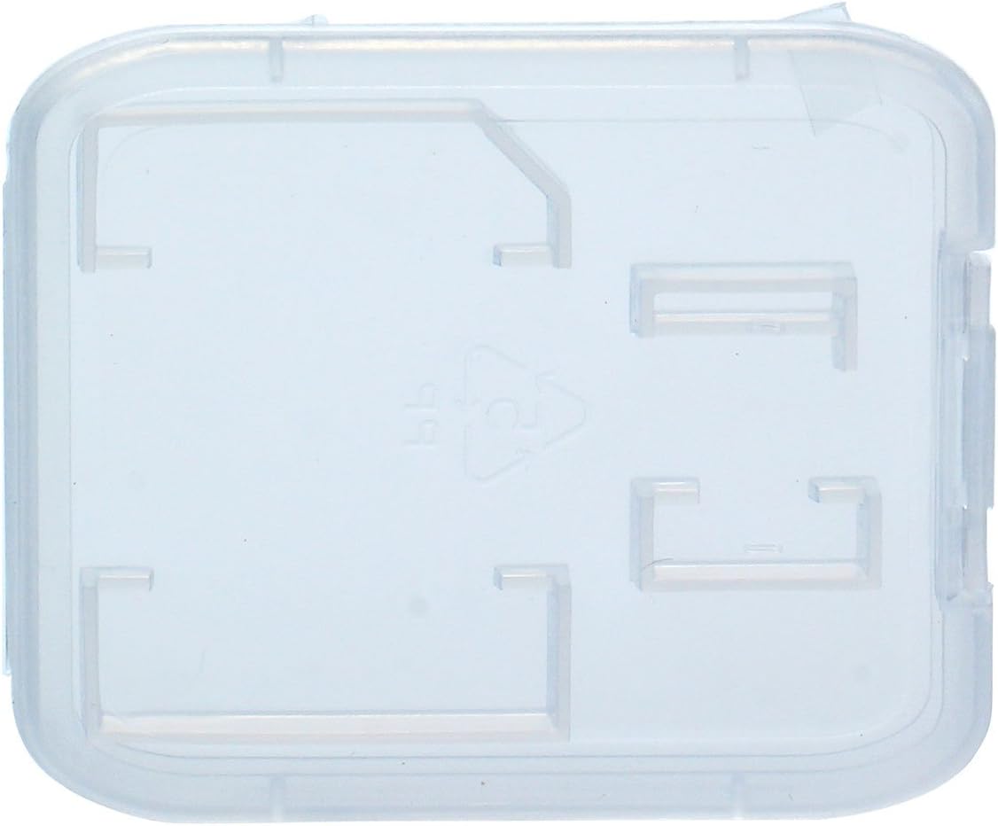 BLUECELL Pack of 15 Clear Plastic Memory Card Case Holder for SanDisk/Kingston/Transcend/Samsung SD Micro SD T-Flash Card
