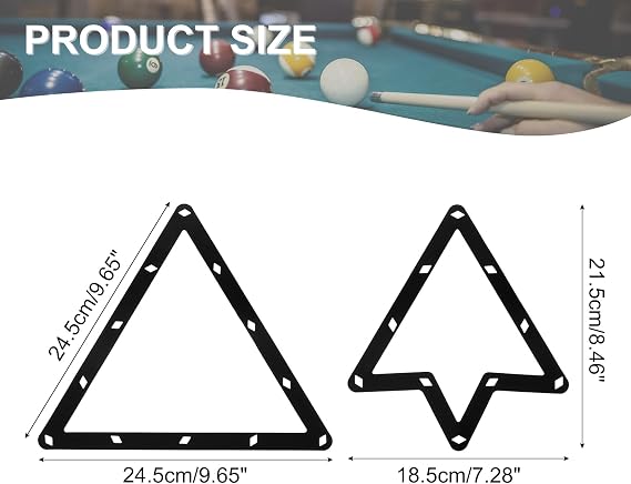 PATIKIL 2 Pcs Magic Rack, 8, 9, and 10 Ball Combo Pack Magic Ball Rack Sheet Pool Rack Table Ball Holder Billiards Accessories