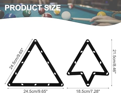 PATIKIL 2 Pcs Magic Rack, 8, 9, and 10 Ball Combo Pack Magic Ball Rack Sheet Pool Rack Table Ball Holder Billiards Accessories