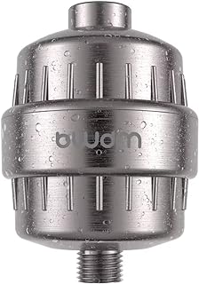 15-stufiger Duschfilter, Duschkopffilter – harter Wasserfilter, entfernt Chlor, Schwermetalle und andere Seidemente, juckende Haut, Schuppen (gebürstetes Nickel)