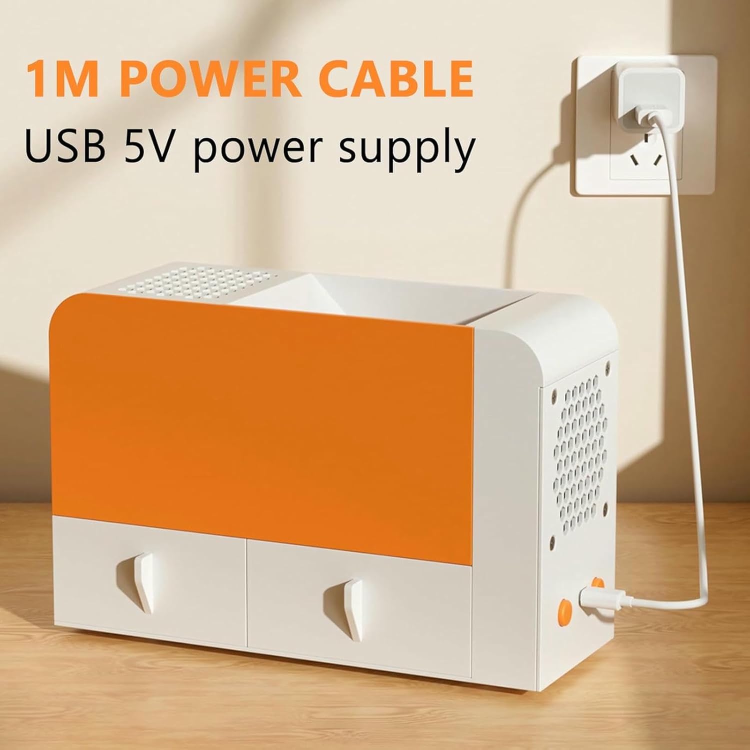 Bird Feed Blown Shell Splitter, Electric Parrot Feed Grain Blowing Machine, 5 Wind Speed Adjustment Fan, for Millet, Miscellaneous Grains, Melon Seeds, Rice, Beans