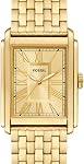 Fossil Carraway Montre à trois mains en acier inoxydable quartz pour homme, couleur: argent (modèle: FS6008)