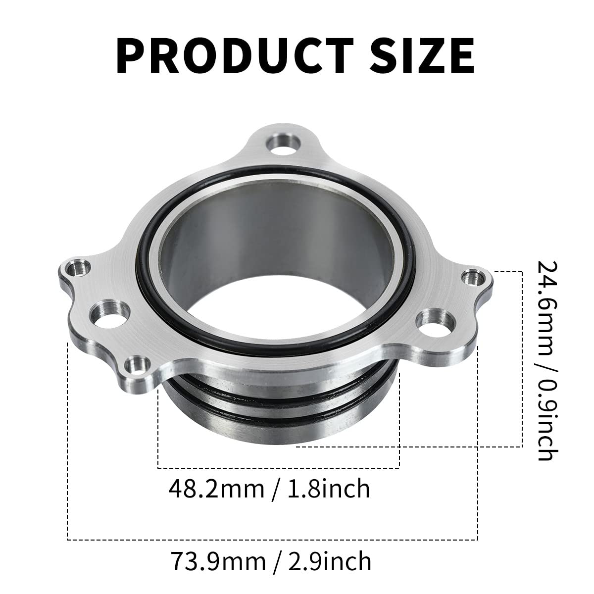 Canitu O-Ring Exhaust Manifold,Motorcycle Manifold O-Ring Grooves Replaces Seal The Flange for Honda CR125 1990-2002