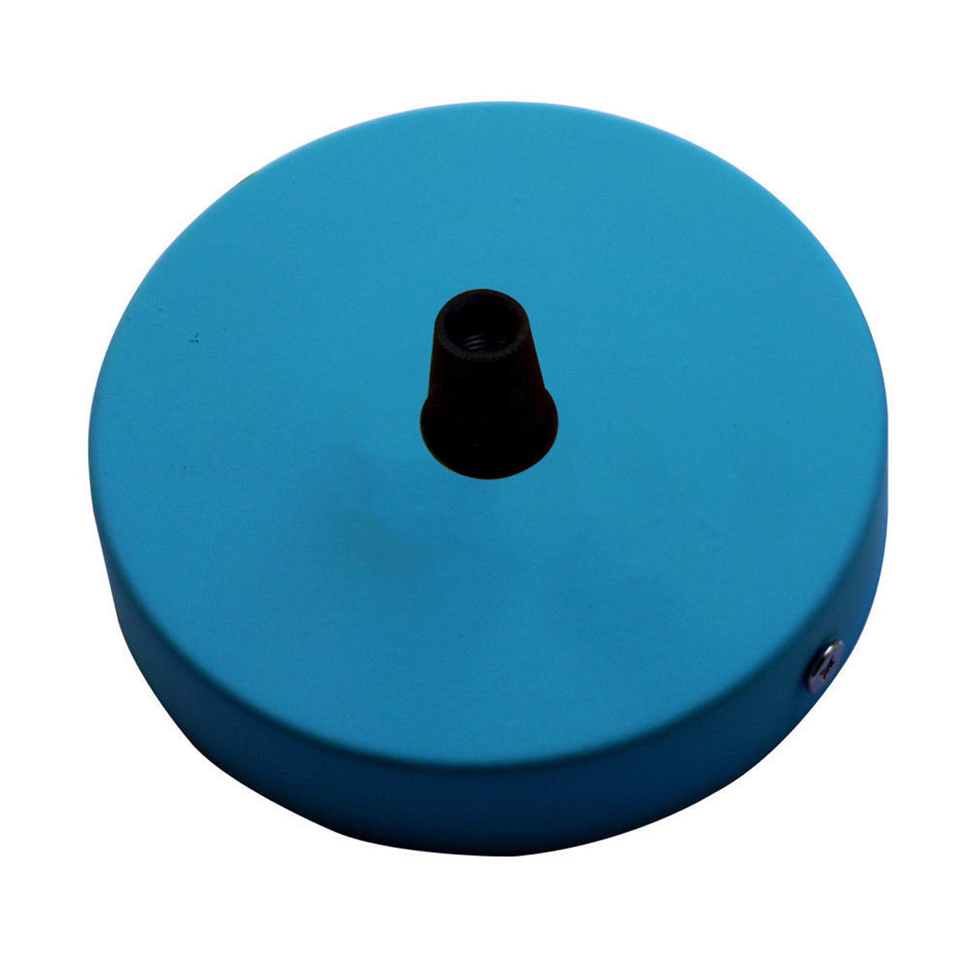 Blue Metal Ceiling Rose 100mm Round Ceiling Plate With Cord Grip for Pendant Light Side Fitting Ceiling Lamp Cover Plate Modern Style Lighting Accessory for Home Kitchen Bedroom Lounge Office โ image 1