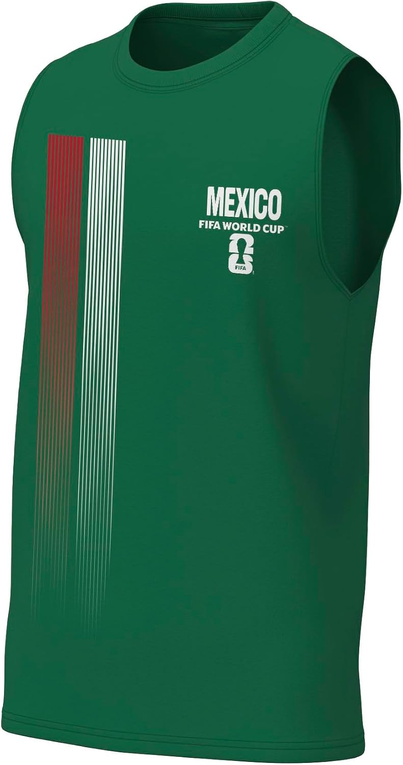 FIFA World Cup 2026 Men's Official Country Stripe Sleeveless Muscle Tee Tank Top