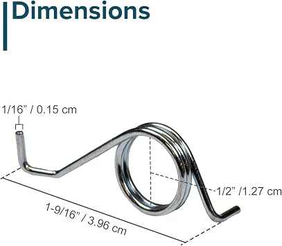 AlveyTech Chain Tensioner Spring - for the Razor E100, E100 Glow, E150, E175, E90 Accelerator, Replacement Fit, Kids Electric Mini Dirt Scooter Parts, Metal Easy Install Silver Springs
