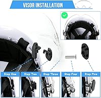 Vista 13 de Aolamegs ANSI Z87 Safety Hard Hat Visor-OSHA Construction Hard Hat Accessories,Safety Helmet Goggle Replacement,Eye Protector
