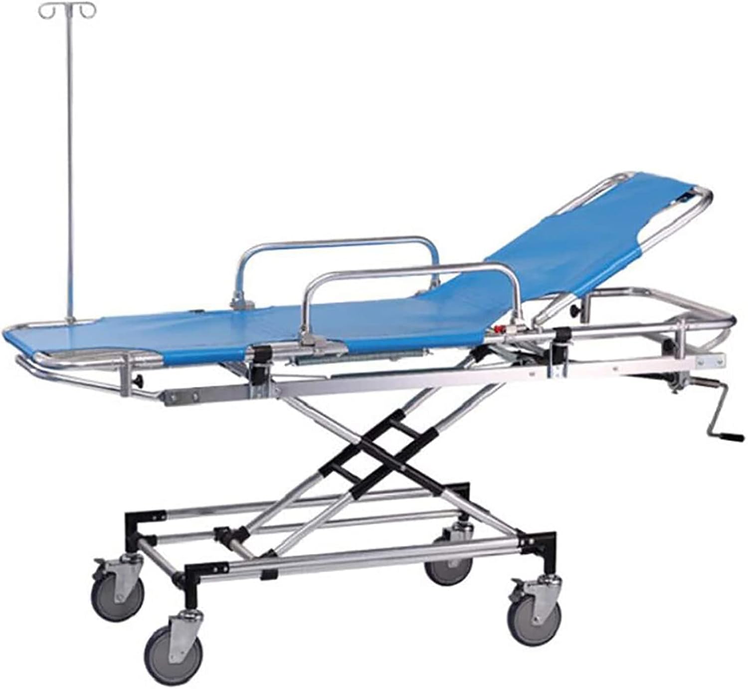 Multifunction Emergency Rescue Stretcher,Detachable Emergency Stretcher Bed,Aluminum Alloy Emergency Surgery Transfer Stretcher with Four Wheels,for Hospital Clinic,