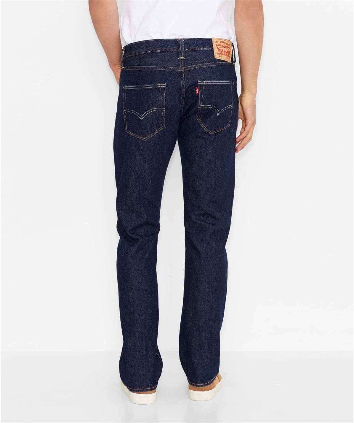 Levi's Mens 501 Regular Straight-Leg Denim Jeans Blue Size 32 Length 32