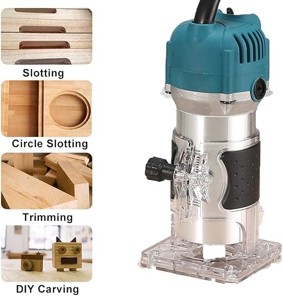 110V 800W Palm Router Electric Hand Trimmer Wood Router 1/4\