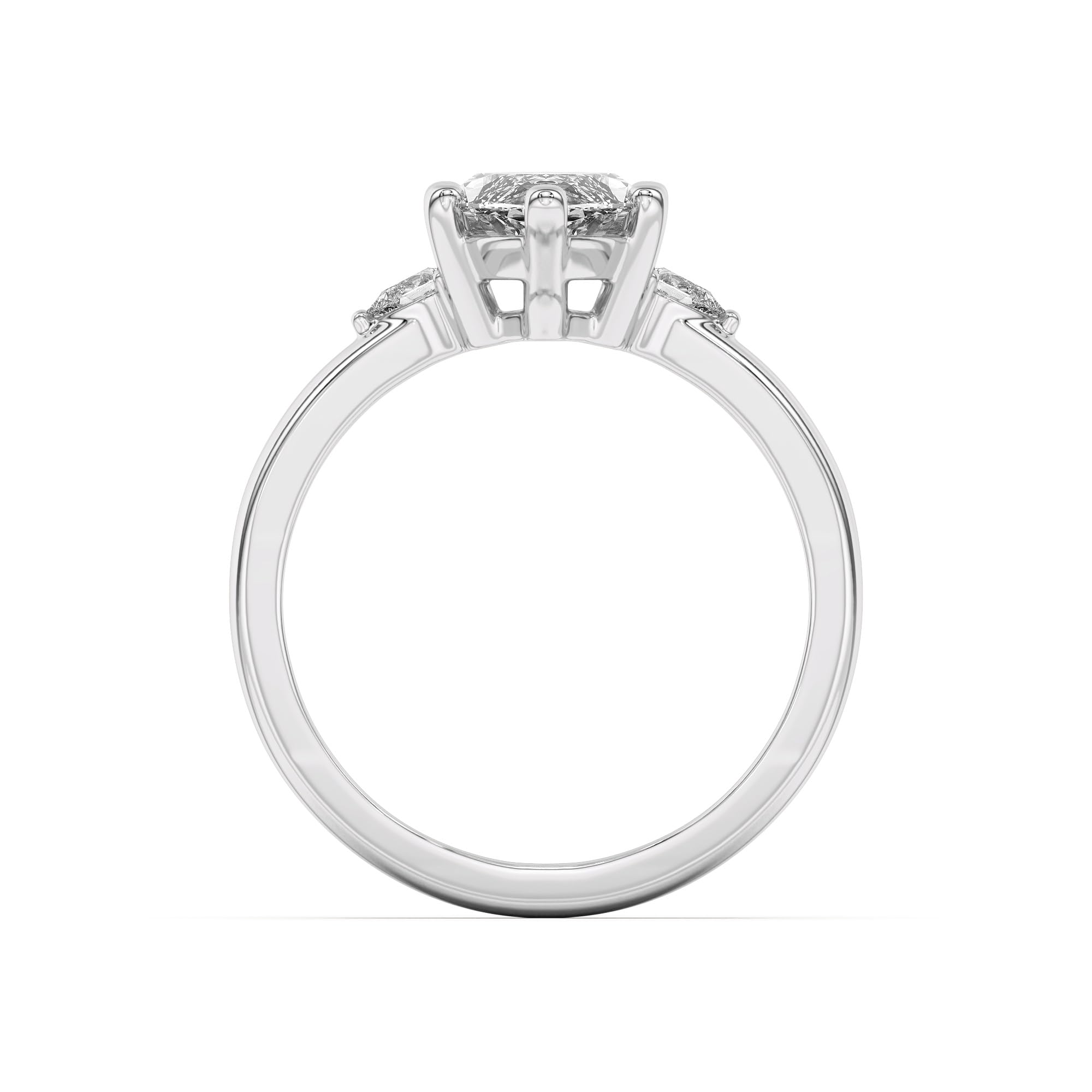 Damen-Verlobungsring, Antragsring, 925 Sterling Silber/9K/14K/18K Gold, Ehering, 1.11–3.11 Karat, 5A-Zirkonia, Personalisierte Individuelle Gravur Ring