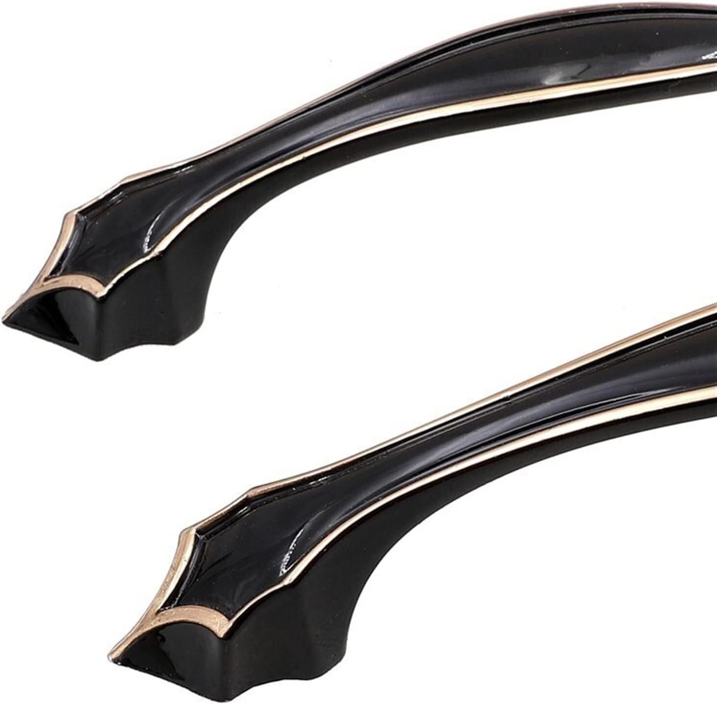 Black Handle Bronze Door Drawer Zinc Alloy Simple Modern Wardrobe Furniture Handle Knob Hardware 1Pcs Furniture Accessories (Color : Black)