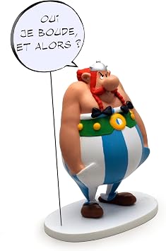 Plastoy SAS Obelix with Speech Bubble OUI JE BOUDE? ET ALORS! 2nd Edition