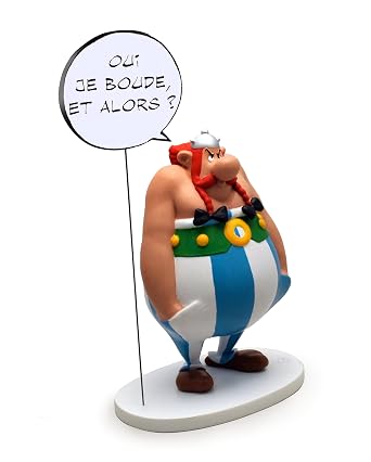 Plastoy SAS Obelix with Speech Bubble OUI JE BOUDE? ET ALORS! 2nd Edition