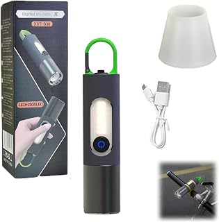 Led Rechargeable Tactical Laser Flashlight 80000 High Lumens with Lamp Shade, 4 Modes, Outdoor Lighting USB Rechargeable Camping, Super Bright Zoomable, Pocket Tactical Flashlights
