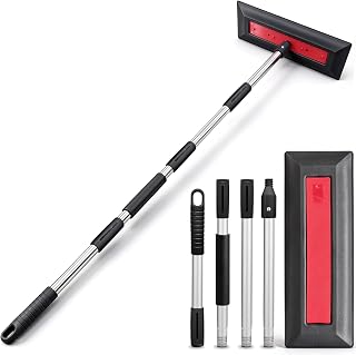 자동차용 45.7cm(18인치) 스노우 빗자루, 157.5cm(62인치) 연장 폴, 눈 제거를 위한 프리미엄 긁힘 방지 갈퀴