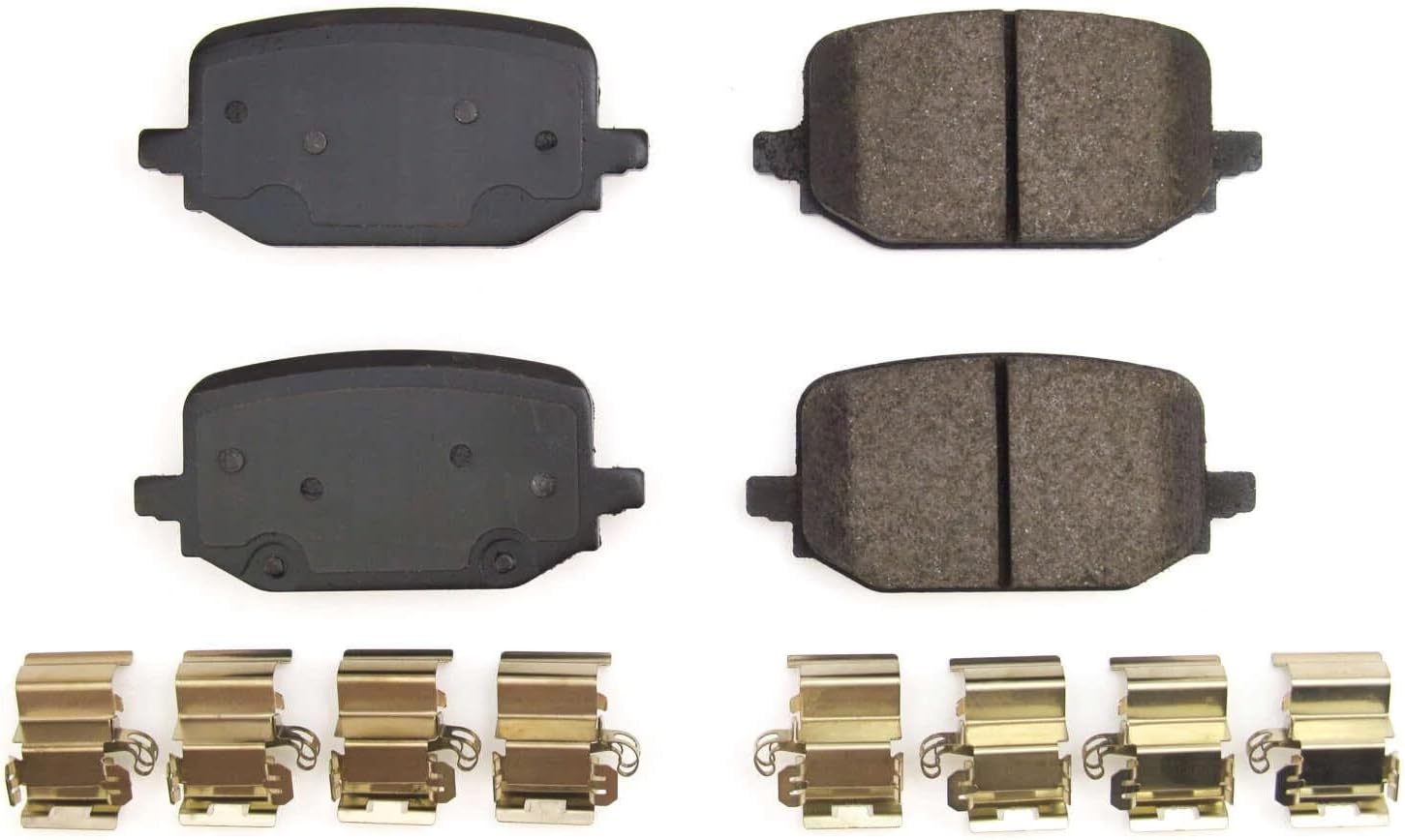 Power Stop Rear Brake Kit For Ford Explorer 2020-25 | Ford Mustang 2024-25 - Ceramic Brake Pads With Installation Hardware, 17-2232