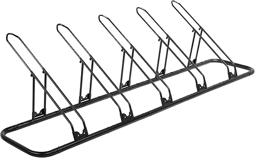 Miniatura 17 de CyclingDeal Soporte de bicicleta para estacionamiento de piso para hasta 6 bicicletas | Estante de almacenamiento para interiores, hogar y garaje |