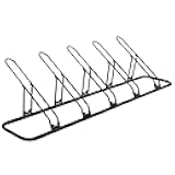 CyclingDeal Bike Rack Floor Parking Bike Stand for up to 6 Bicycles | Indoor, Home & Garage Storage Rack | Stable & Secure Bicycle Stand w/Tire Grooves Up to 29
