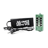 PoE Texas 4 Port PoE/PoE+ Injector with 56V 60W Power Supply - Gigabit Injector - Active Mode A Power Over Ethernet Multi Port PoE Adapter - Supports 4 PoE (802.3af or at) up to 60 watts