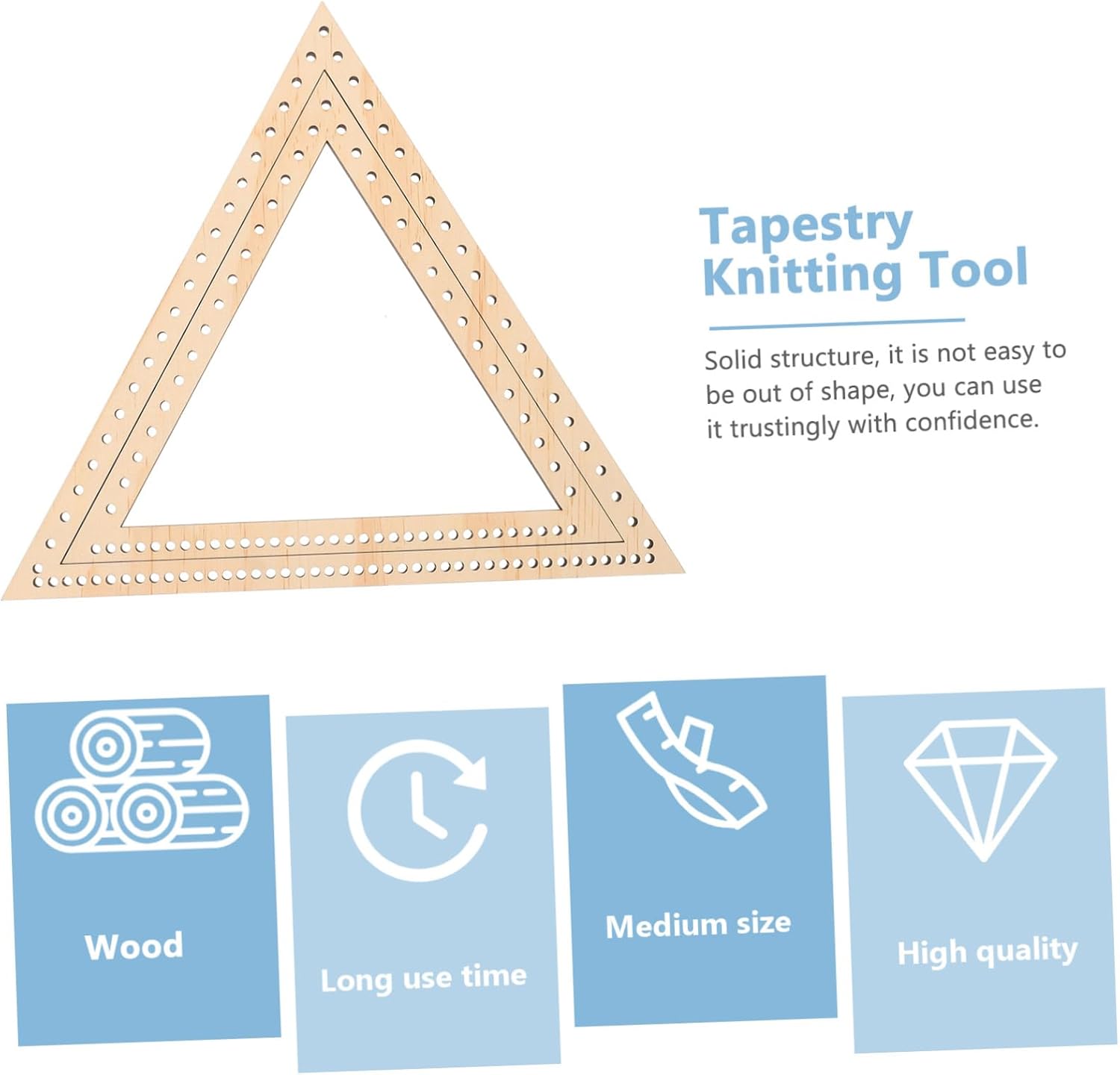 Beatifufu 2pcs Triangle for Handmade Tapestry Easy to Use Knitting Machine for Beginners Boys and Girls Tapestry Weaving Frame