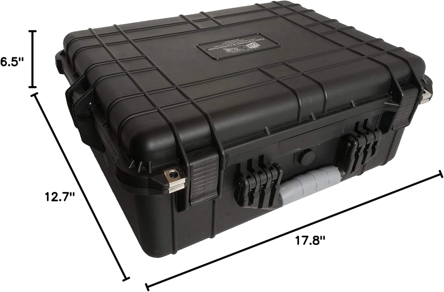 Case Club 5 Pistol & (up to) 30 Magazine Case with Accessory Pocket. Pre-Cut, Heavy Duty, Waterproof, with Silica Gel for Gun Rust Prevention (Upgraded Gen-2)