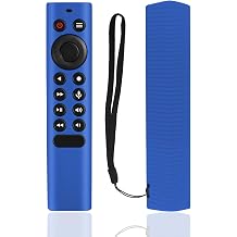 Blue Silicone Protective Case with Strap for NVIDIA Shield TV Pro/4K HDR Remote, Shockproof Anti-Dirty Cover for NVIDIA Shield Remote