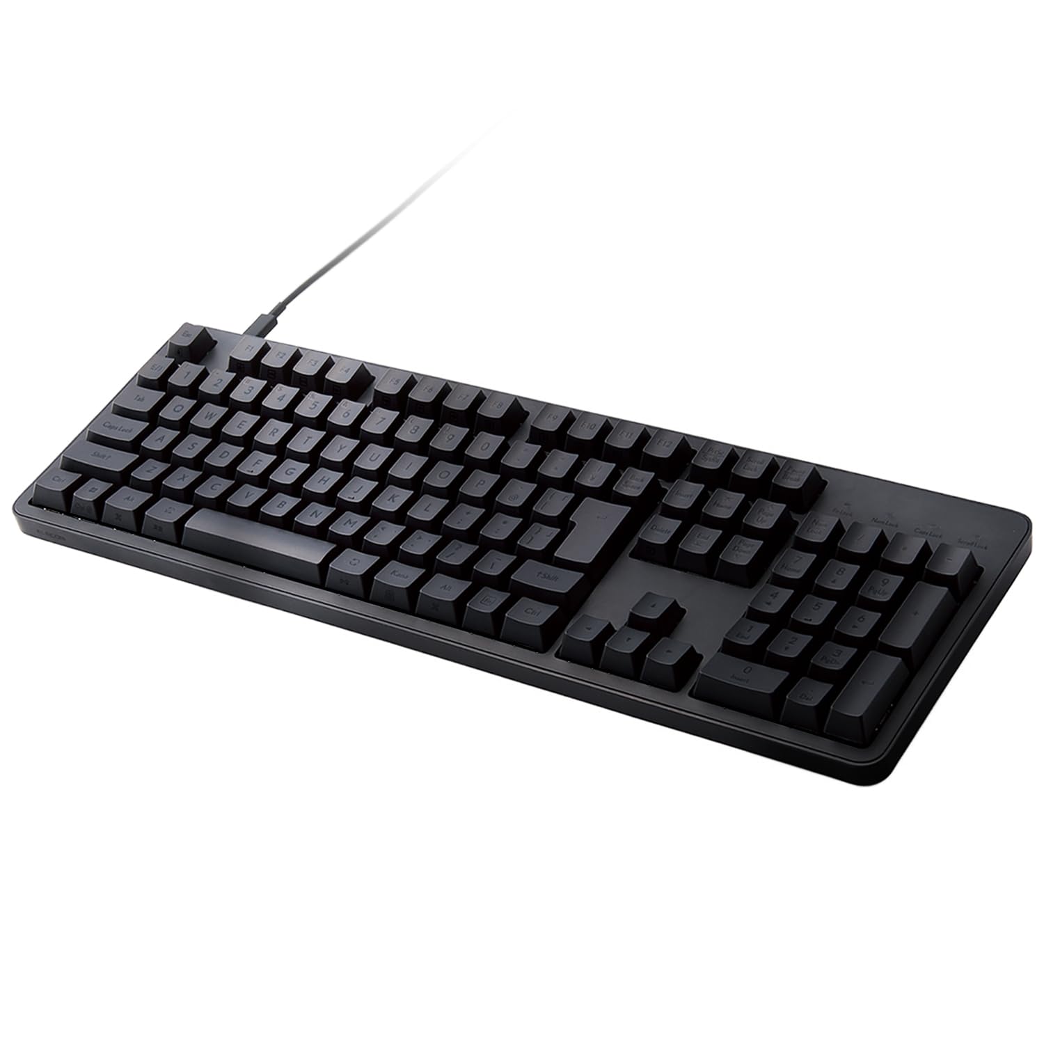 Elecom TK-MC50UKLBK Leggero Mechanical Keyboard Wired Full Size N Key Rollover 50 Million Times Heavy Duty Switch Red