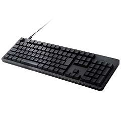 Elecom TK-MC50UKLBK Leggero Mechanical Keyboard Wired Full Size N Key Rollover 50 Million Times Heavy Duty Switch Red