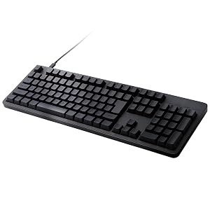 Elecom TK-MC50UKLBK Leggero Mechanical Keyboard Wired Full Size N Key Rollover 50 Million Times Heavy Duty Switch Red