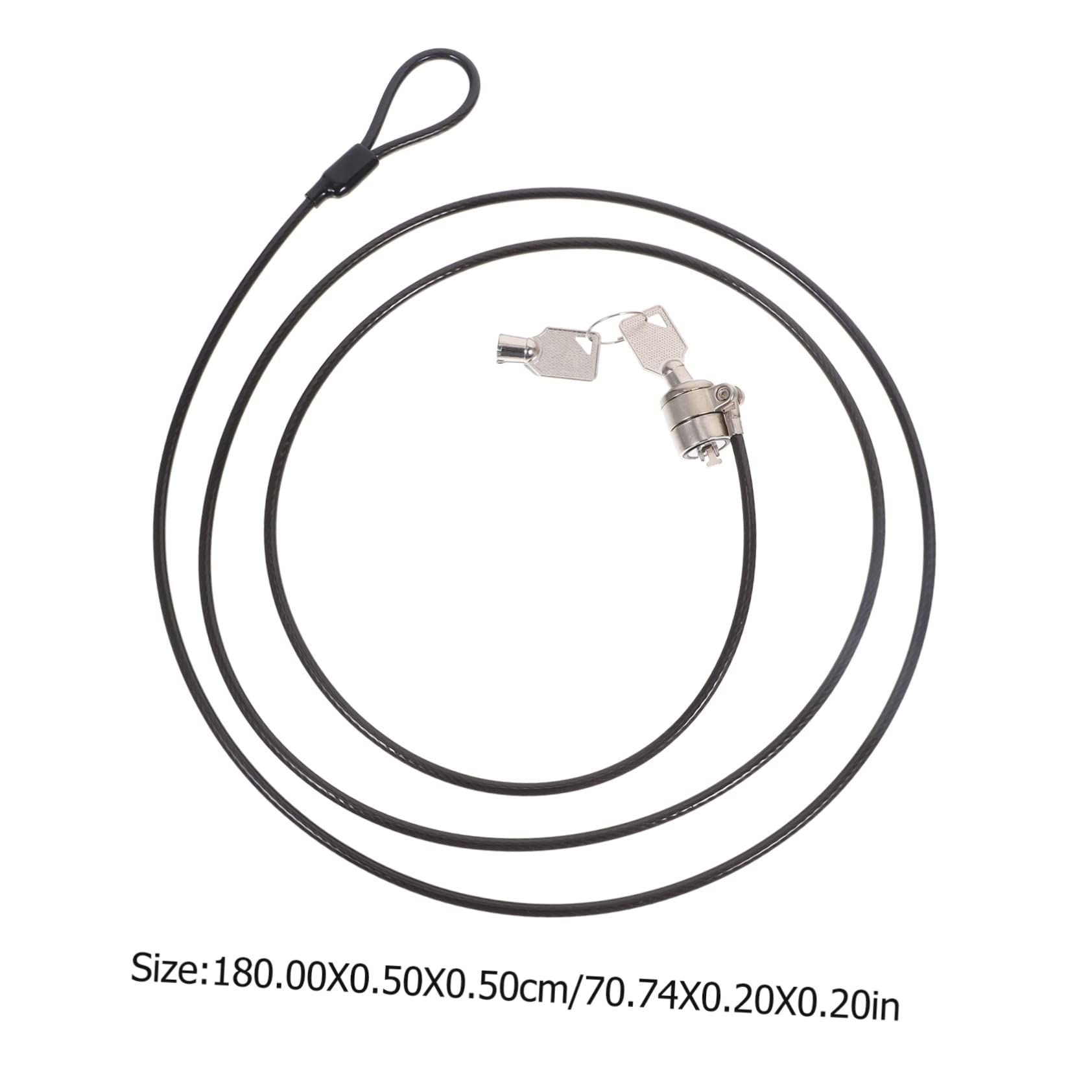 KICHOUSE Computer Lock Security Hardware Cable Lock 1.8m and Security Cable Keyed