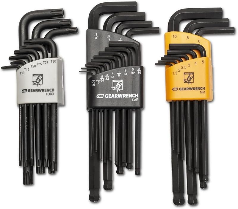 31 Piece Magnetic Long Ball End SAE/mm/Torx Hex Key Set | 83527