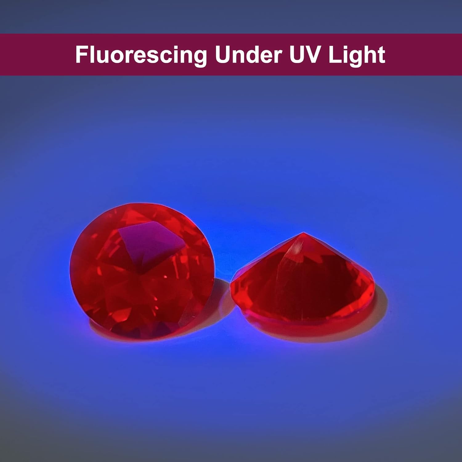Round Brilliant Loose Synthetic Ruby Stone Red Corundum Gemstone Cut Faceted 3A VVS (1Pcs)